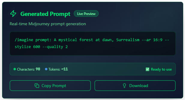 Generated prompt
