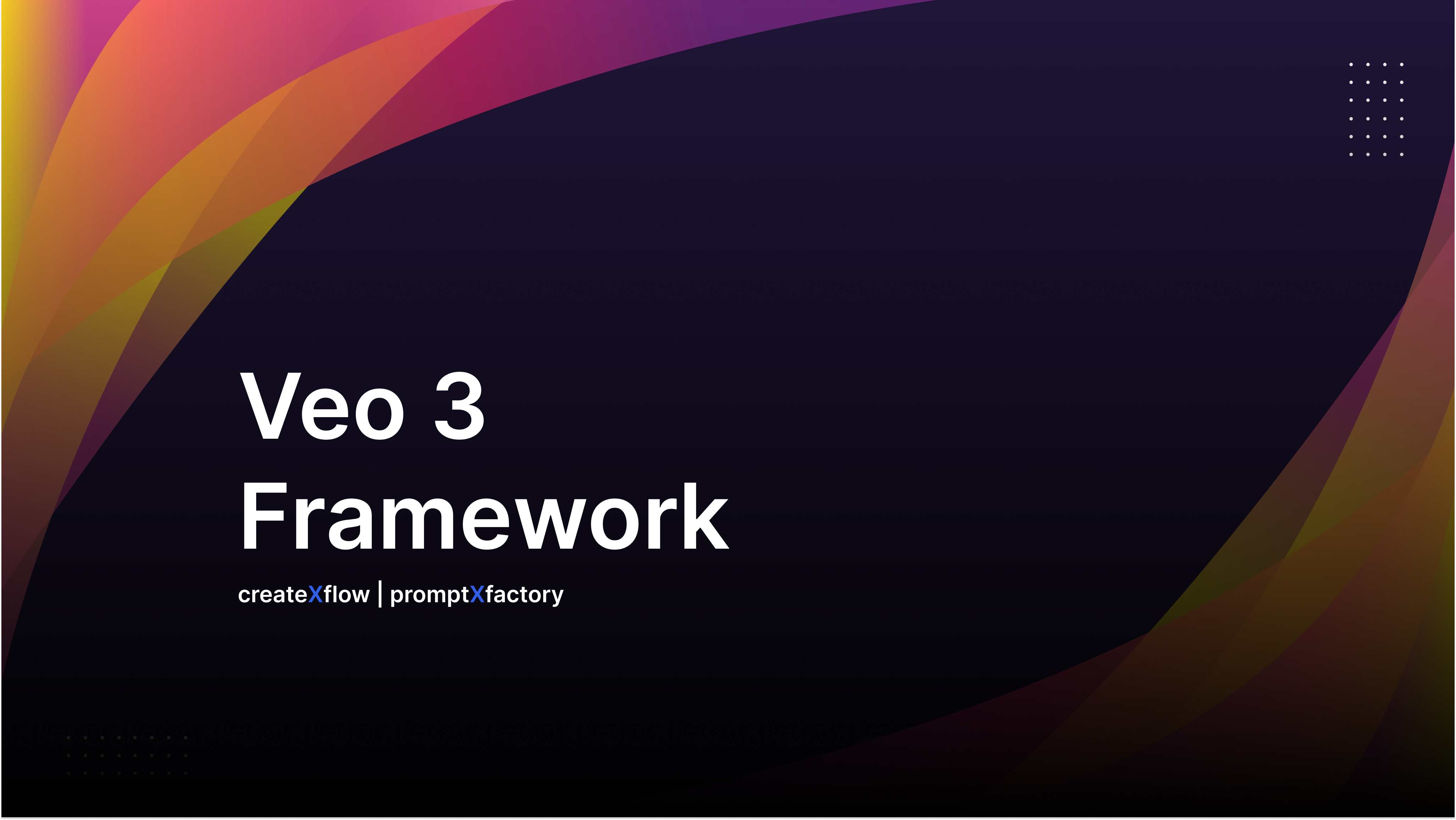 Veo 3 Framework?